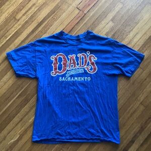 🌳🥪 Rare Dad’s Sandwiches Sacramento  Vintage Blue T-Shirt Sz Large 🥪🌳